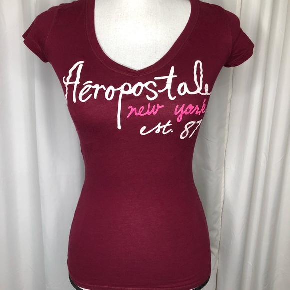 Aeropostale Junior's T-Shirt Sz XS - Picture 2 of 3